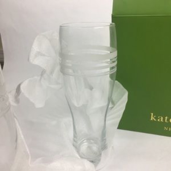 🚨SALE KSNY Library Stripe 4-p Wheat Beer Glass - Picture 3 of 5